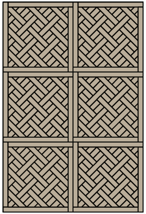 Diagonaal gelegde Avegoor